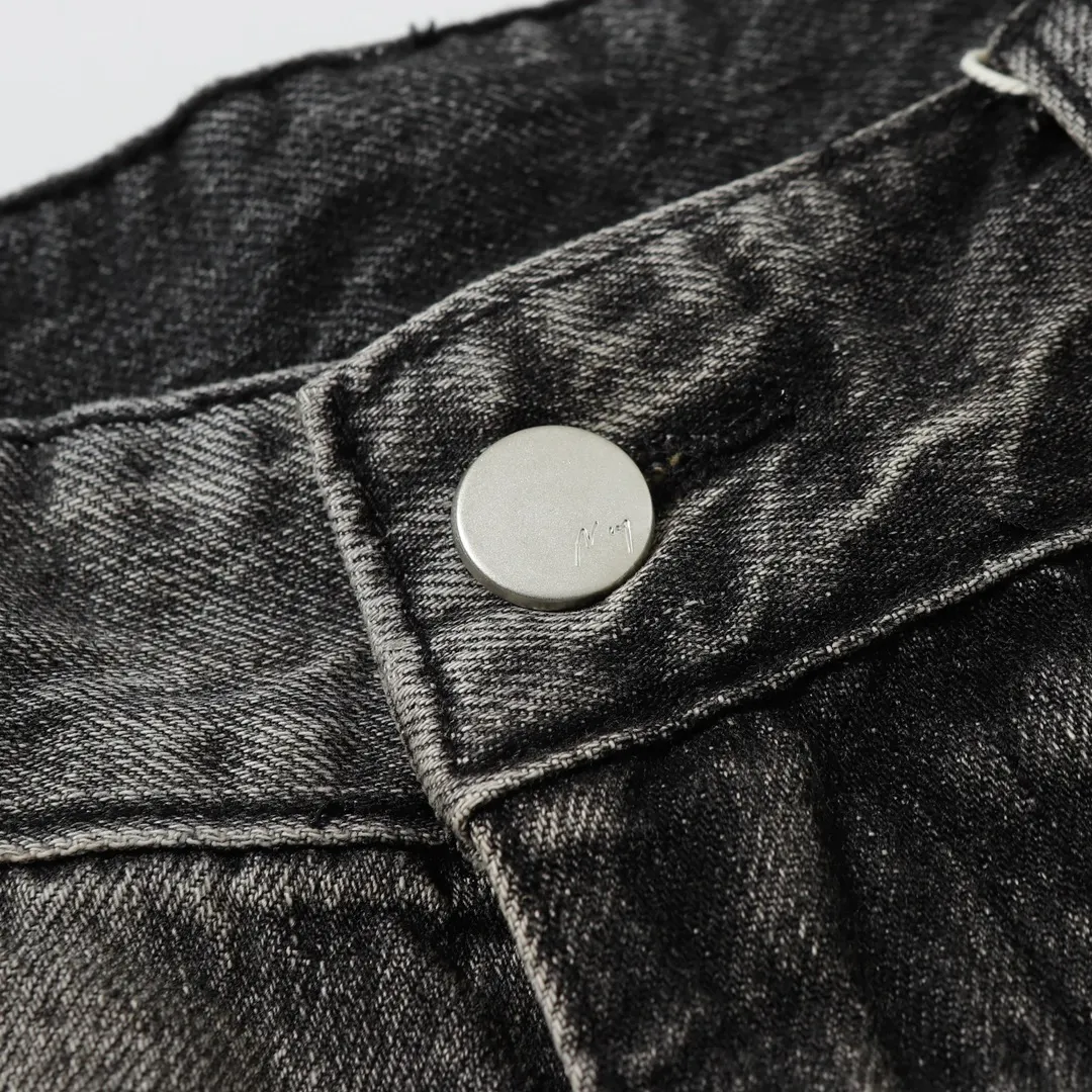 Distressed Tapered Selvedge Denim Jeans D19521877 — view 13