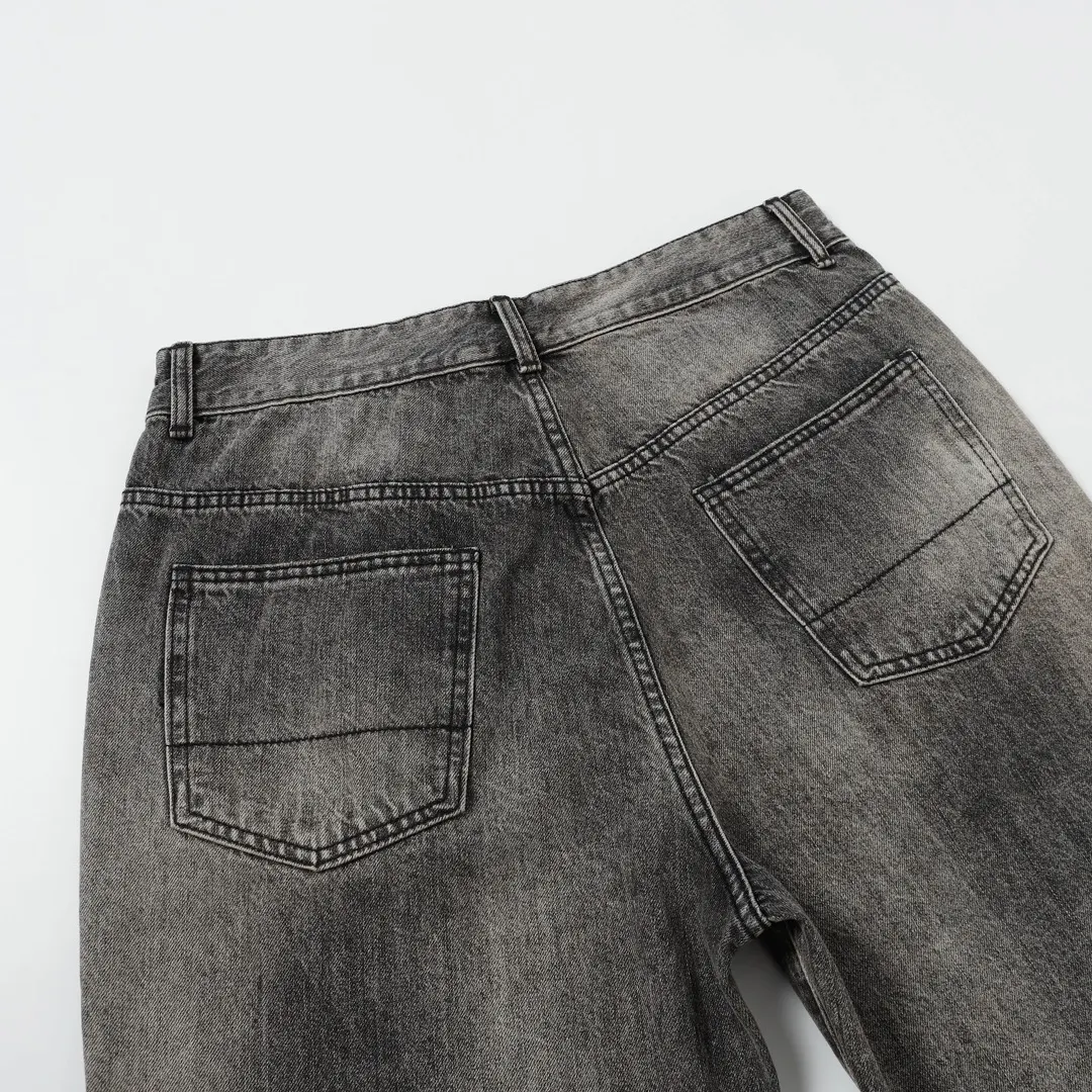 Distressed Tapered Selvedge Denim Jeans D19521877 — view 14