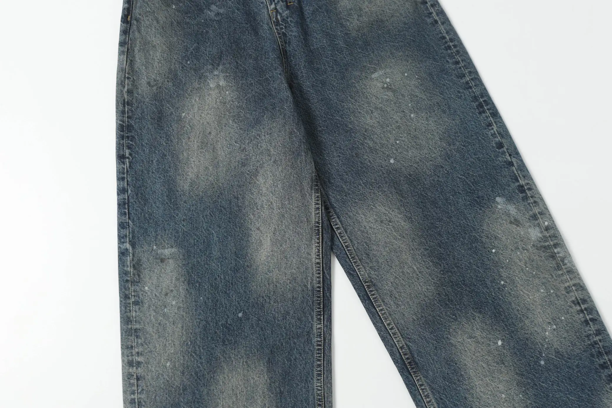 ANCELLM Distressed Tapered-Leg Jeans D20021857 — view 8