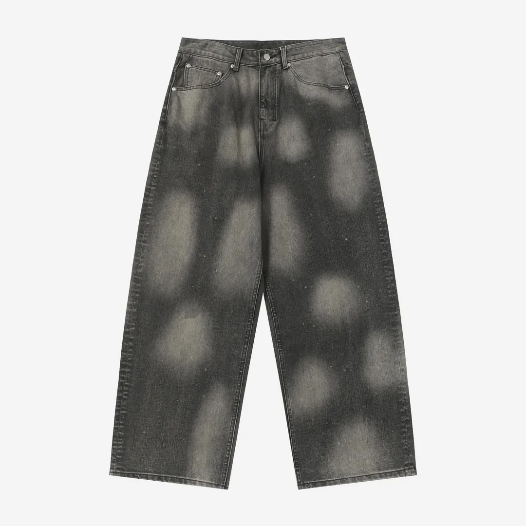 ANCELLM Distressed Tapered Jeans D20021855 — view 10