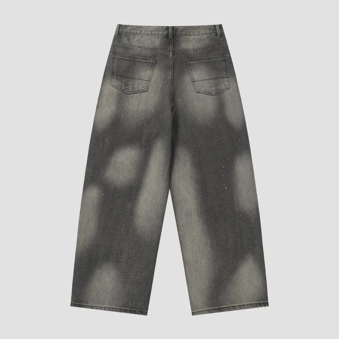 ANCELLM Distressed Tapered Jeans D20021855 — view 11