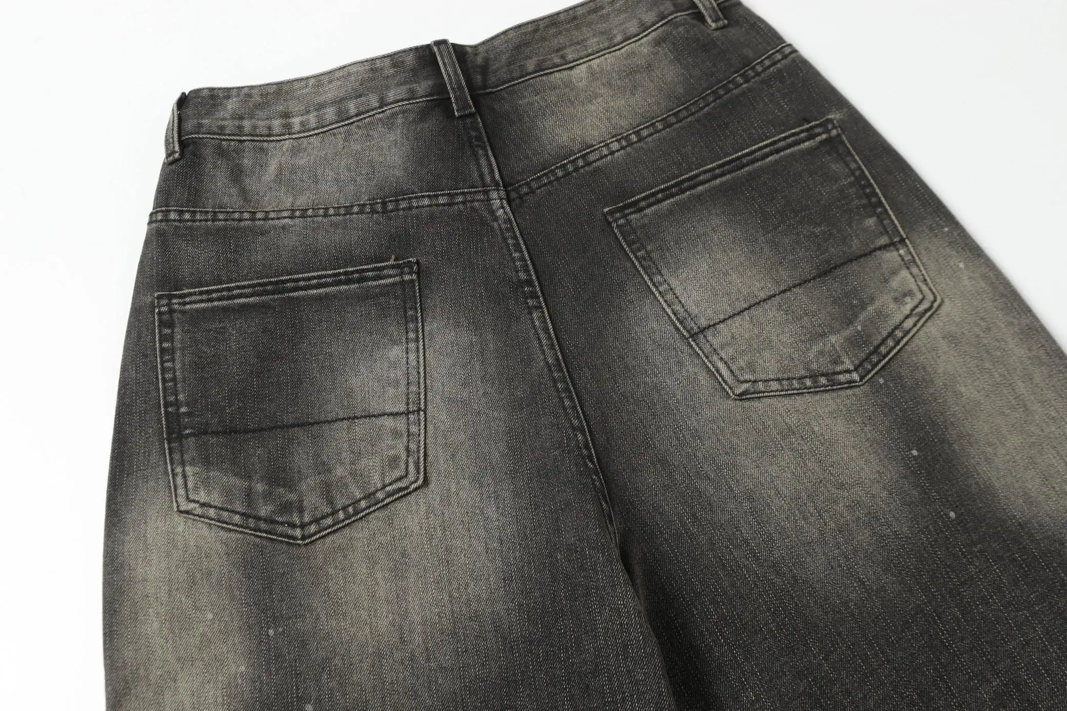ANCELLM Distressed Tapered Jeans D20021855 — view 15