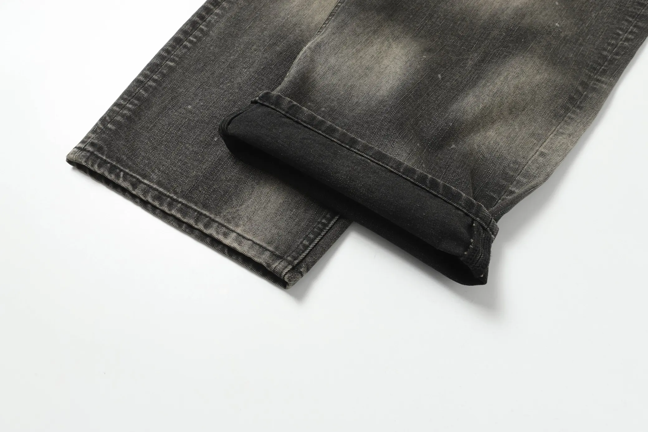 ANCELLM Distressed Tapered Jeans D20021855 — view 16