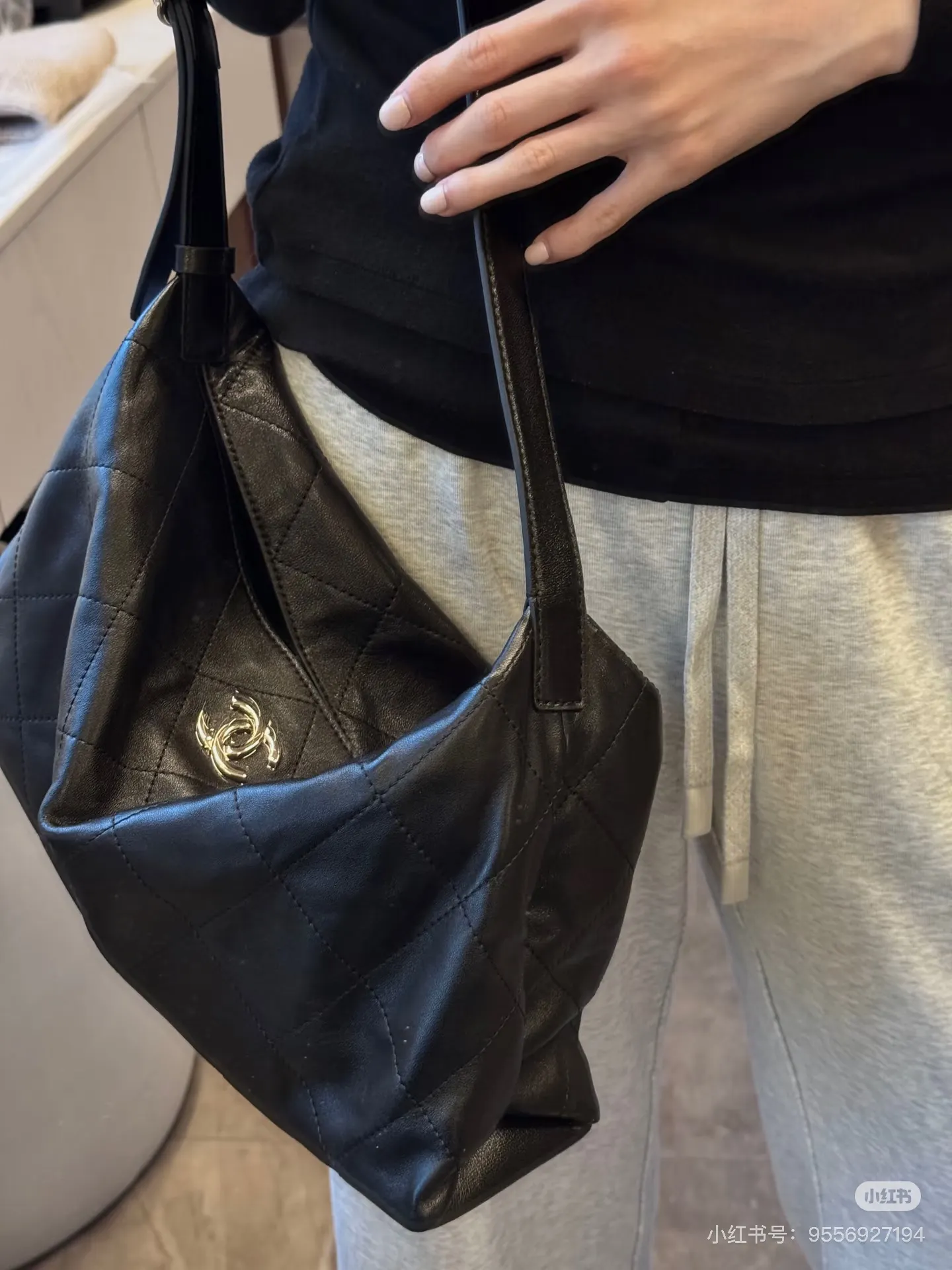 Chanel Quilted Hobo Bag D52018476