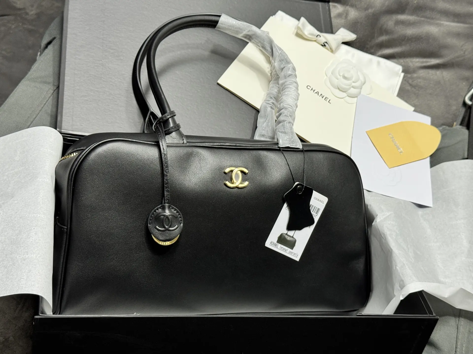 Chanel Bowling Bag in Smooth Leather D53018483