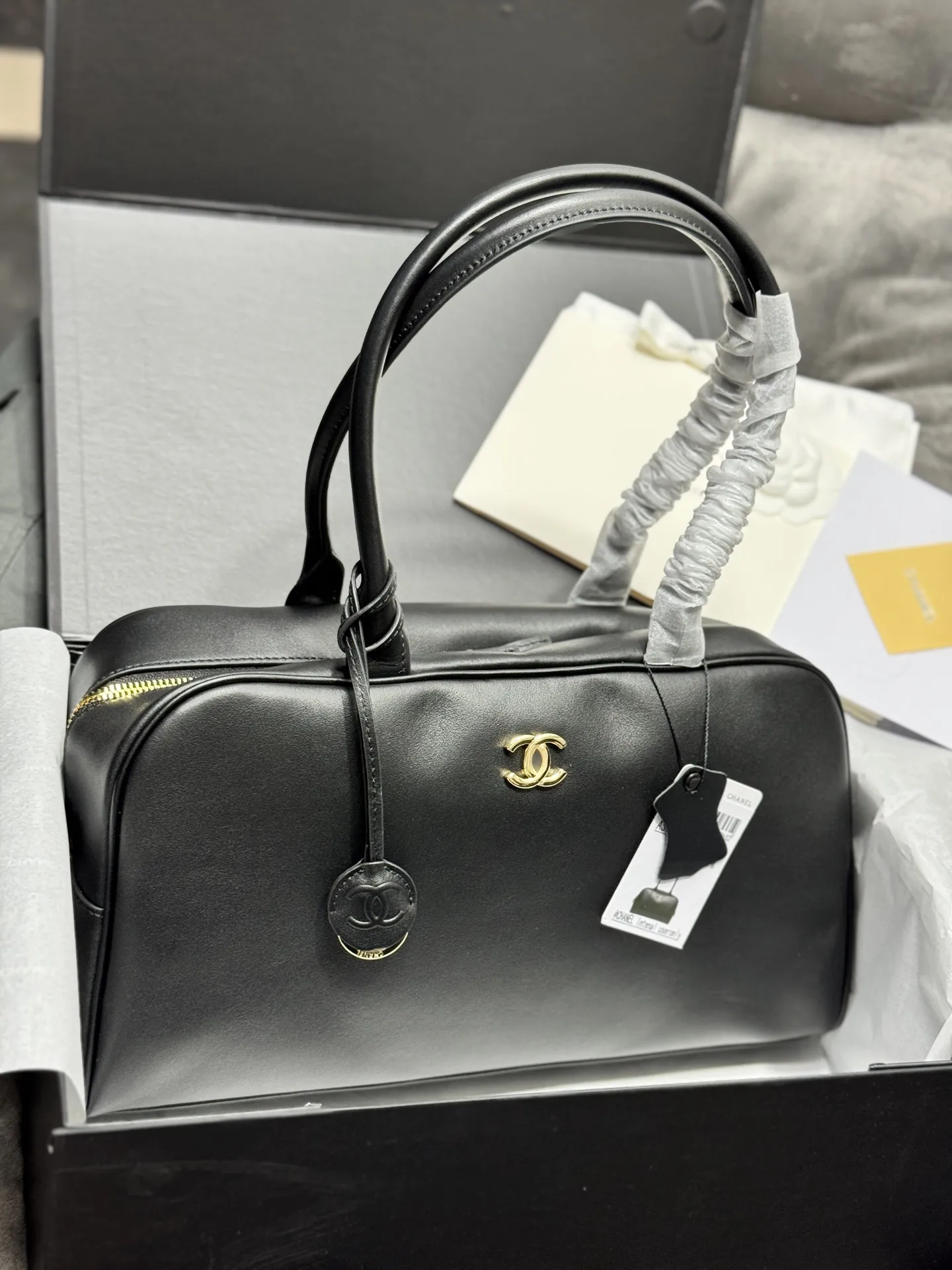 Chanel Bowling Bag in Smooth Leather D53018483 — view 3