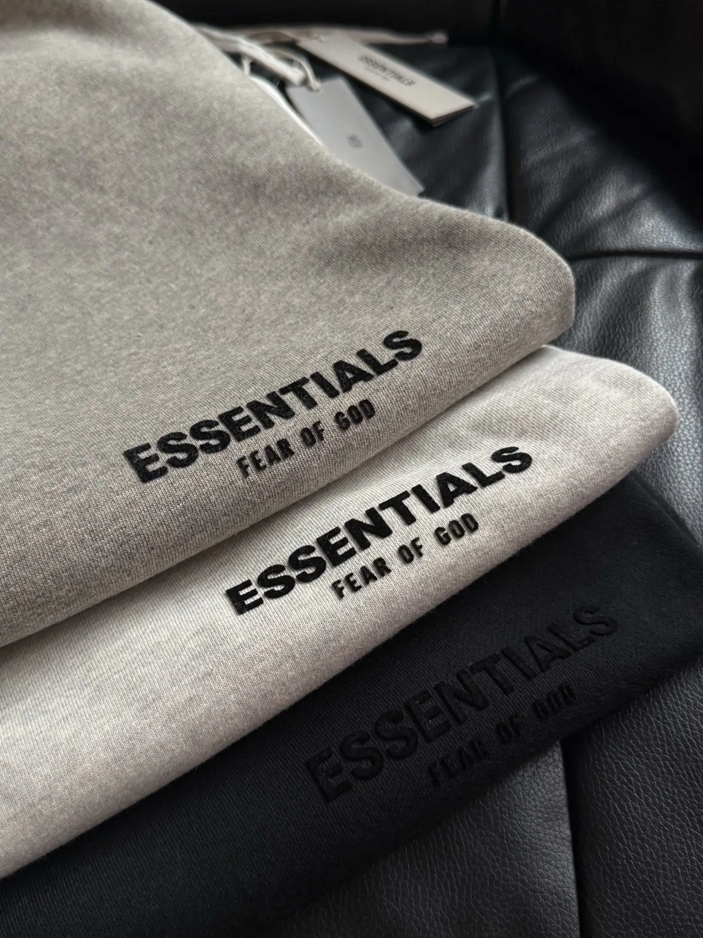 Essentials Flocked Logo Cotton-Blend Shorts D13024997 — view 9