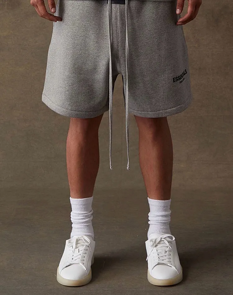 Essentials Flocked Logo Cotton-Blend Shorts D13024997 — view 12