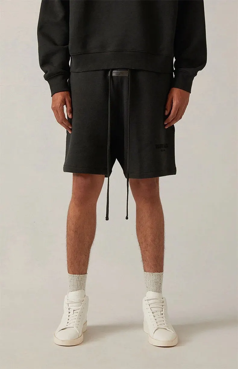 Essentials Flocked Logo Cotton-Blend Shorts D13024997 — view 13
