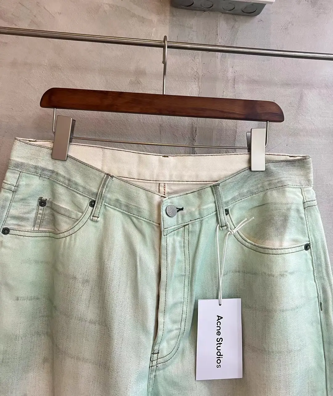 1981M Distressed Mud-Dye Luminous Jeans D22021853 — view 12