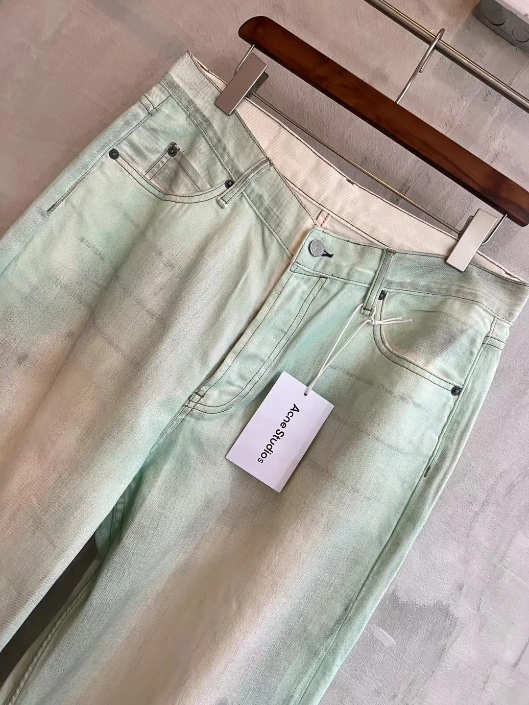 1981M Distressed Mud-Dye Luminous Jeans D22021853 — view 13