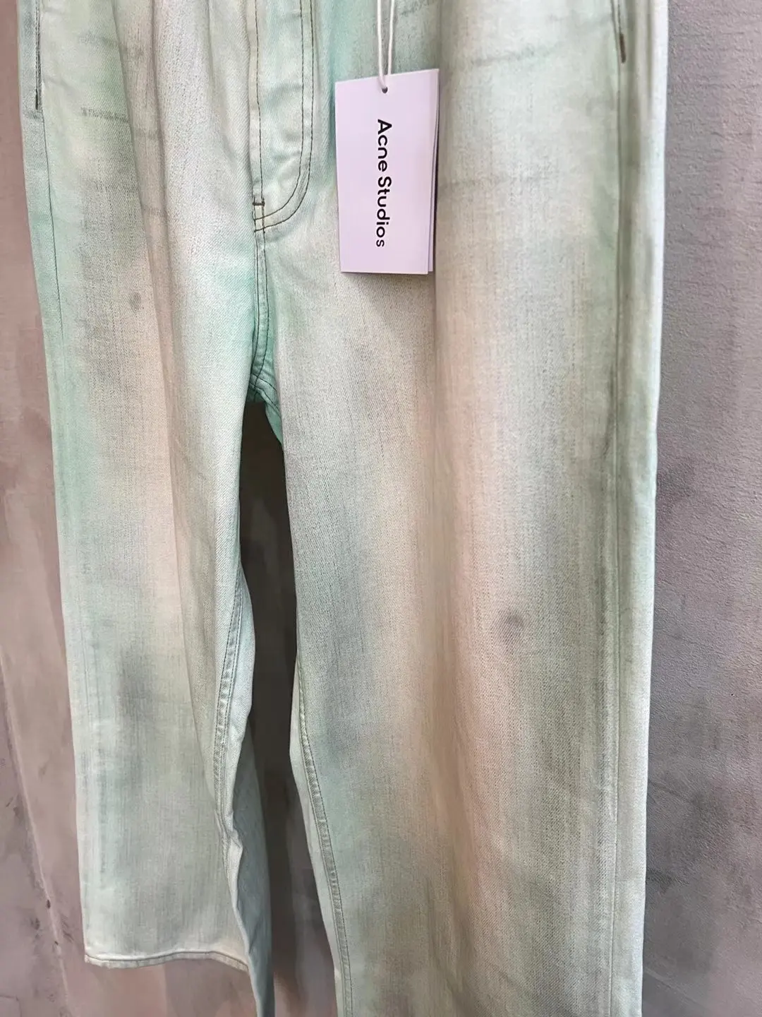 1981M Distressed Mud-Dye Luminous Jeans D22021853 — view 14