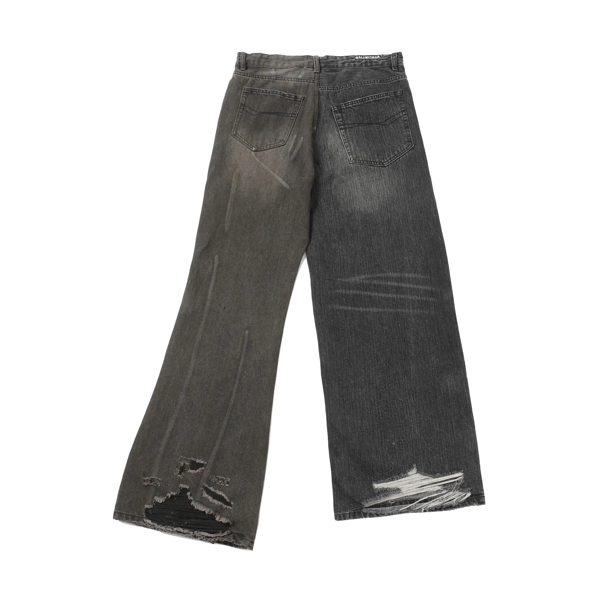 Asymmetric Hybrid Straight and Flare Jeans D23521862 — view 11
