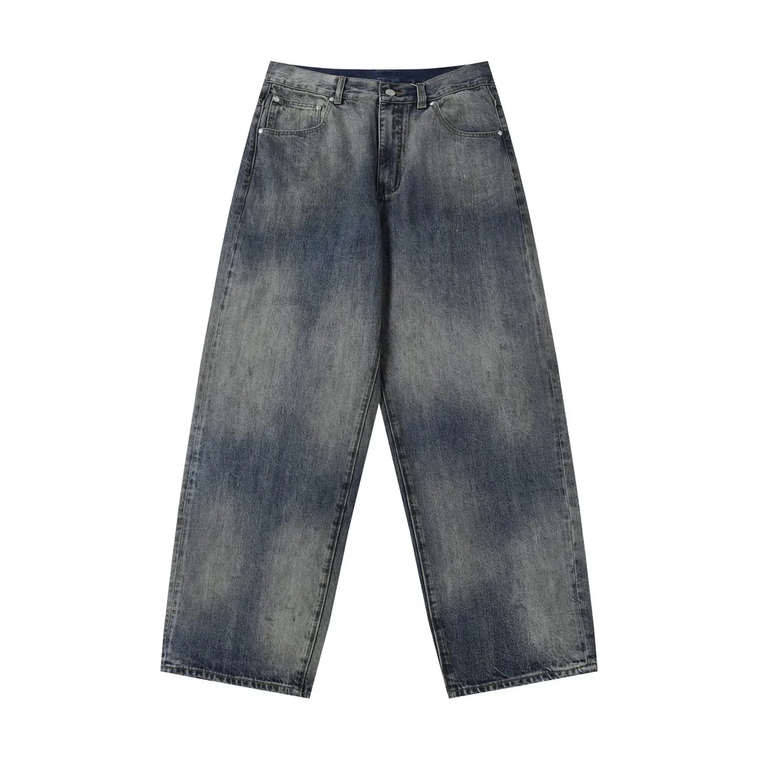 Ancellm Tapered Distressed Wash Jeans D21021859 — view 18
