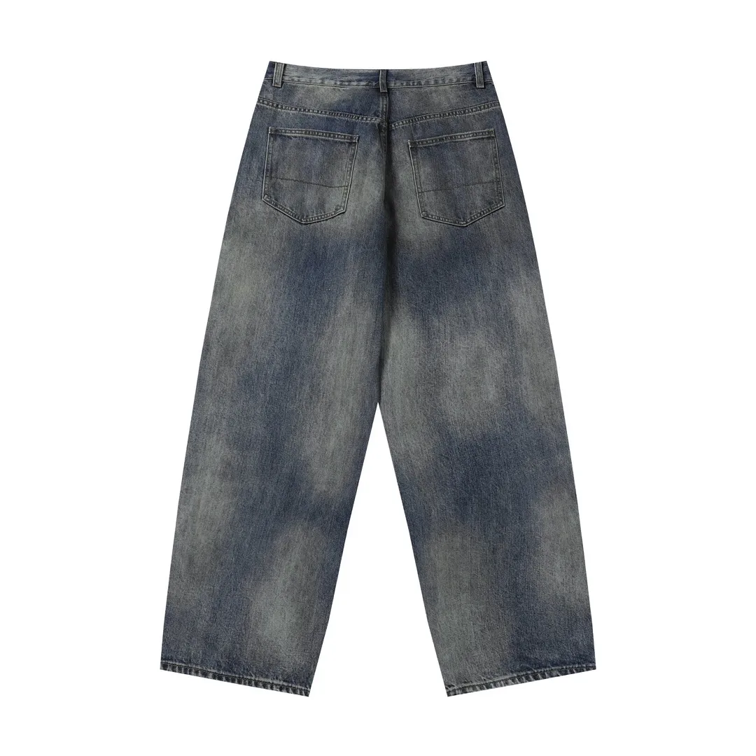 Ancellm Tapered Distressed Wash Jeans D21021859 — view 19