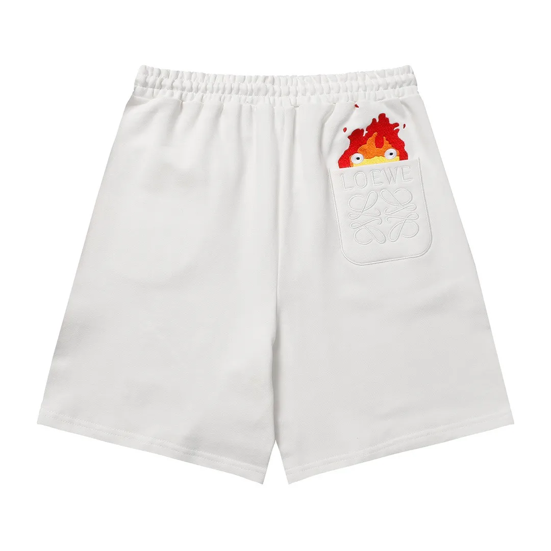 Embroidered Logo Cotton Jersey Shorts D17519998 — view 2