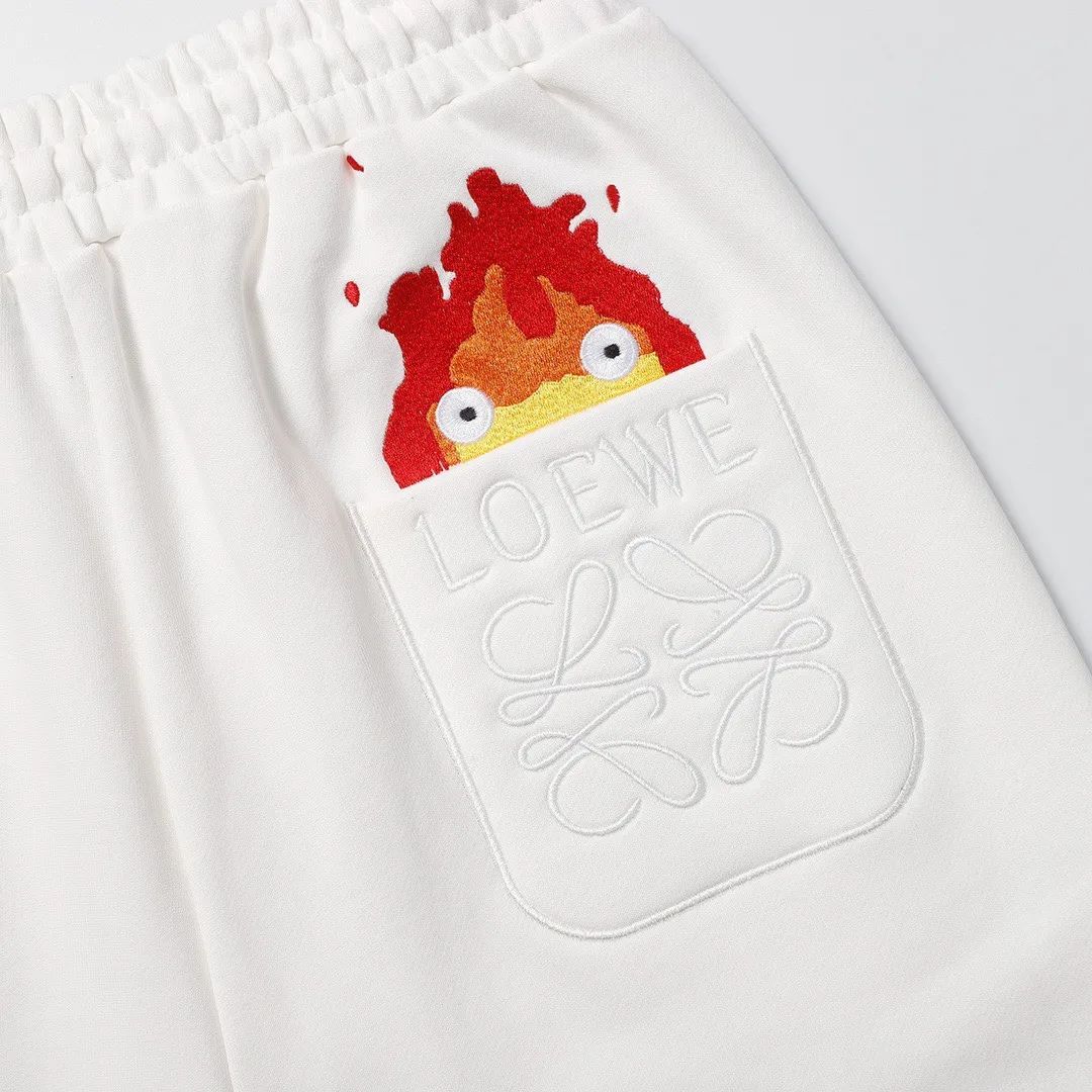 Embroidered Logo Cotton Jersey Shorts D17519998 — view 3