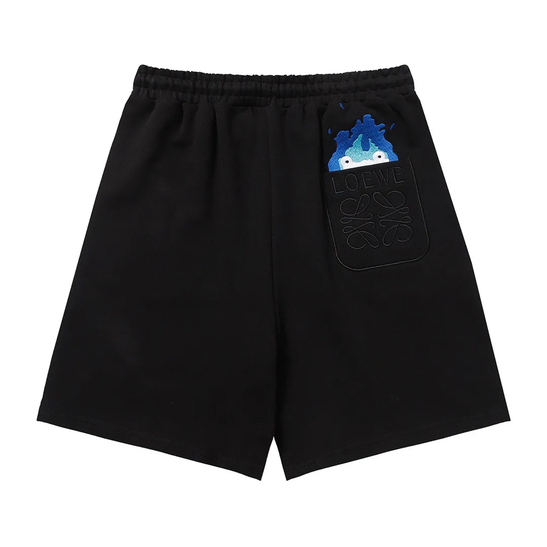 Embroidered Logo Cotton Jersey Shorts D17519999 — view 2