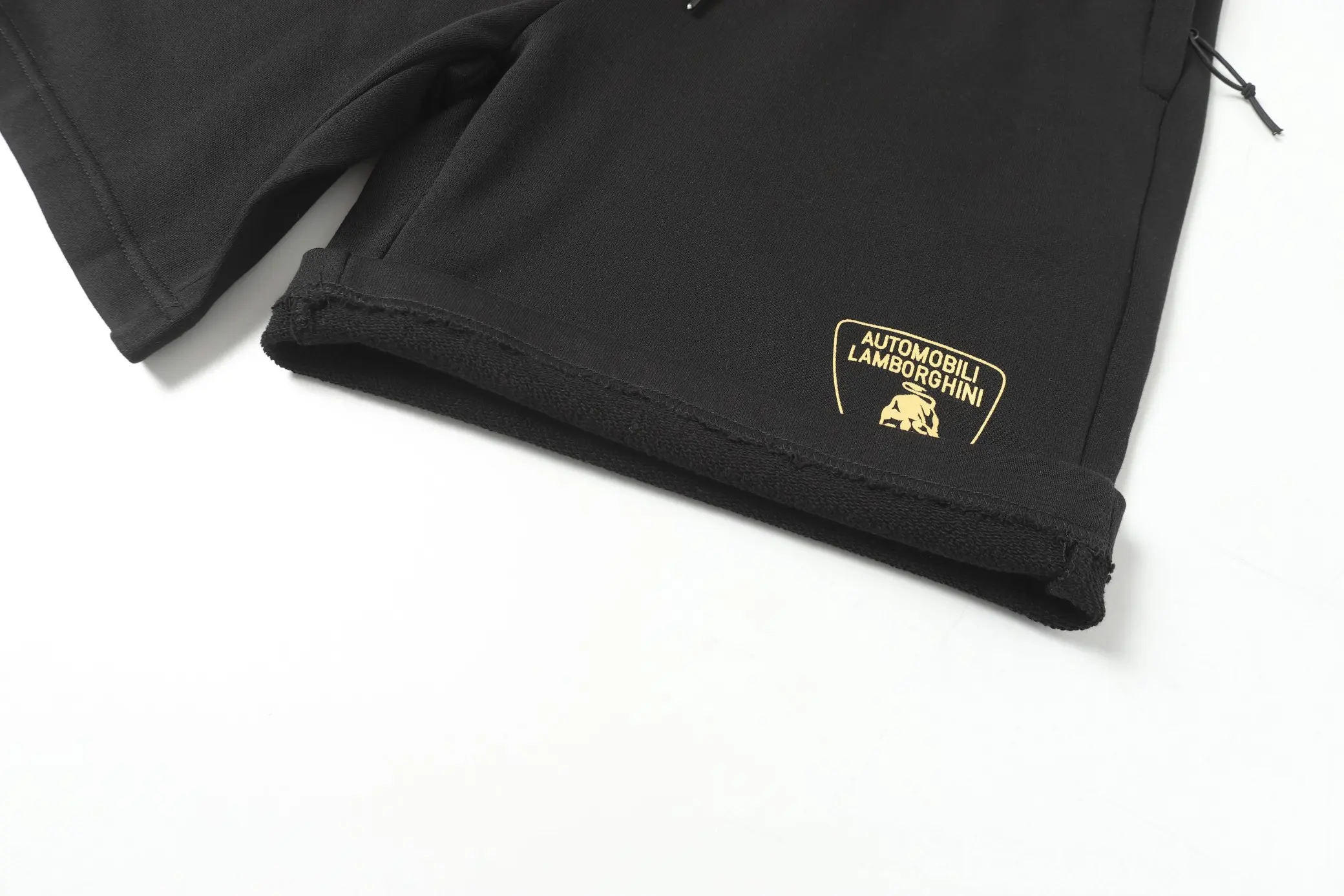 Balenciaga Lamborghini Logo Fleece Shorts D18519995 — view 4