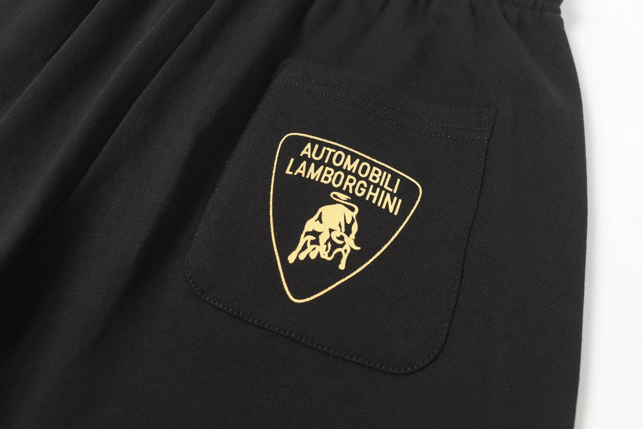 Balenciaga Lamborghini Logo Fleece Shorts D18519995 — view 6