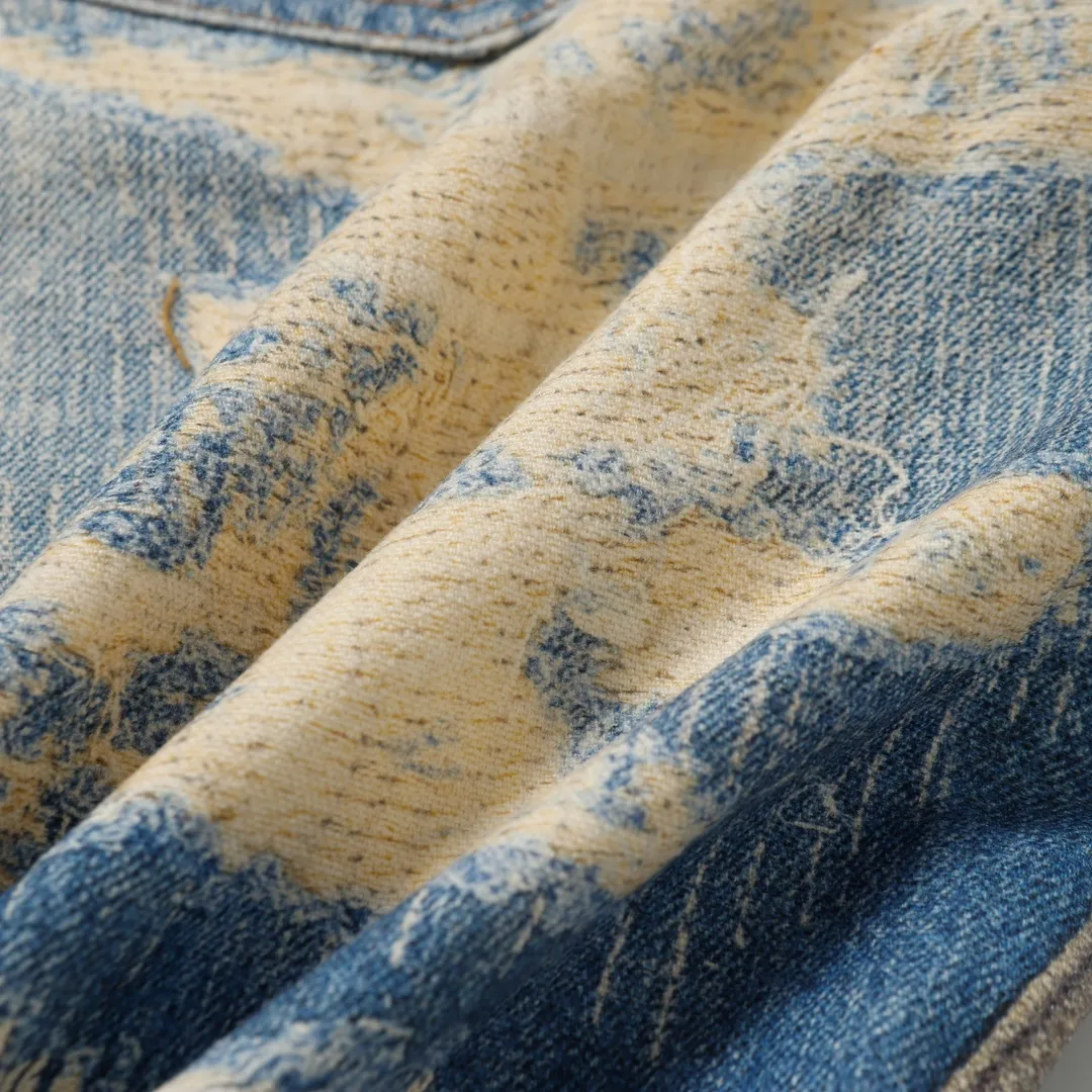 3D-Print Effect Distressed Slim-Fit Jeans D26019924 — view 22
