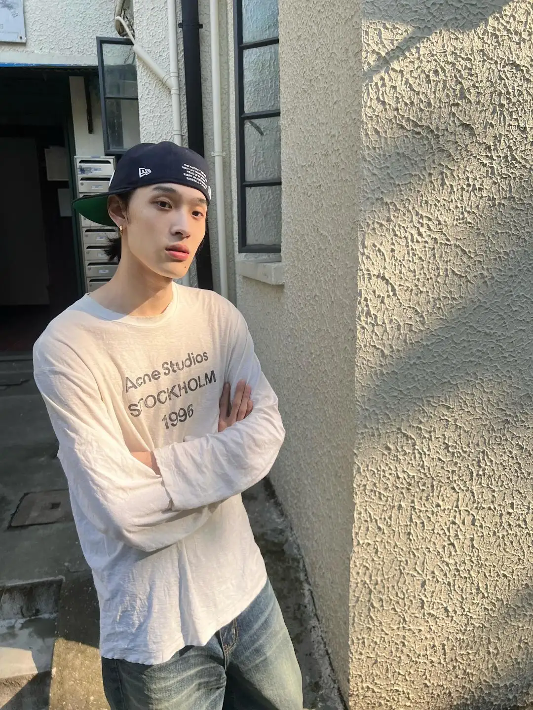 1996 Logo Print Slub Cotton Long-Sleeve T-Shirt D13025006 — view 6