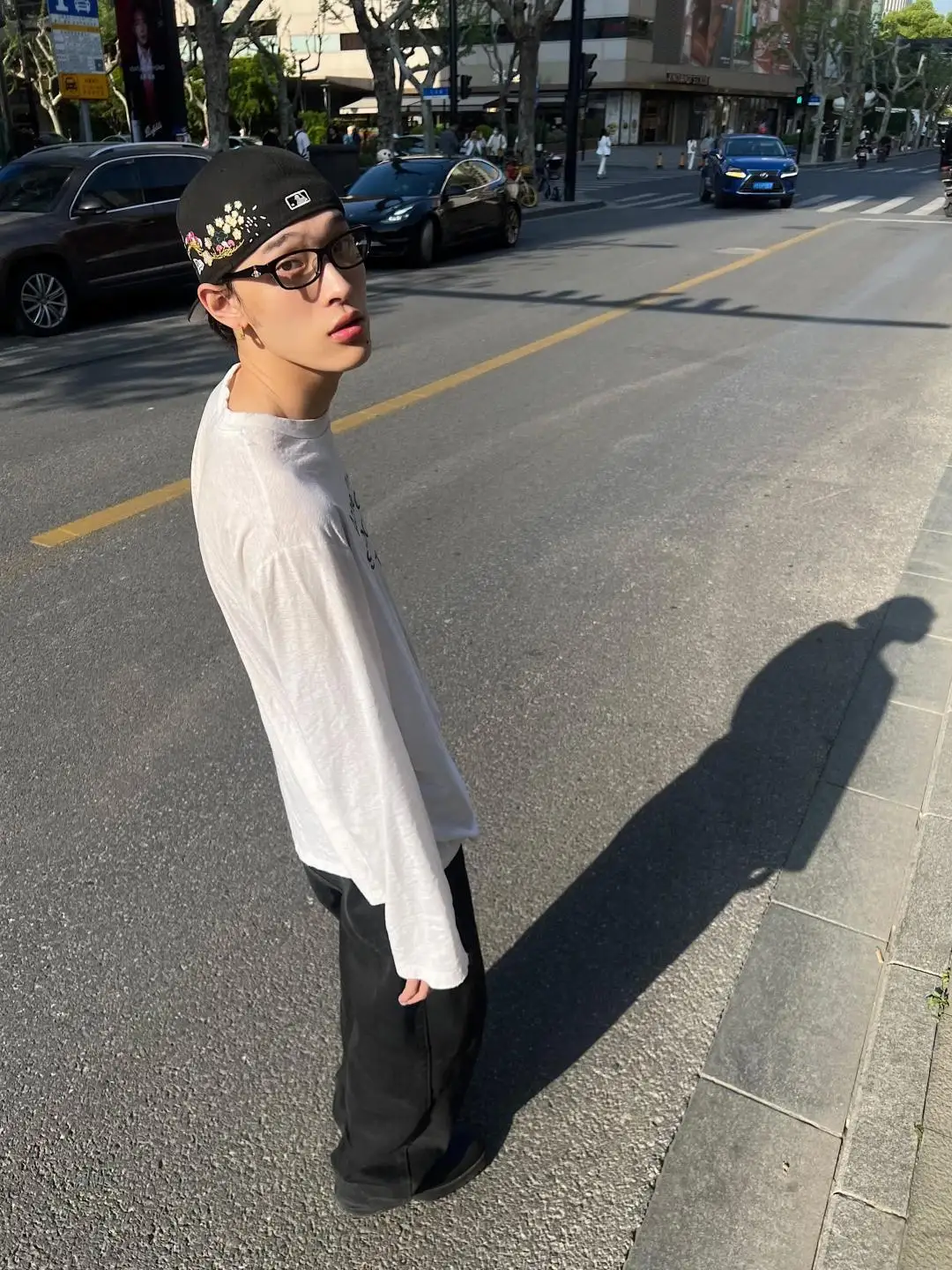 1996 Logo Print Slub Cotton Long-Sleeve T-Shirt D13025006 — view 7
