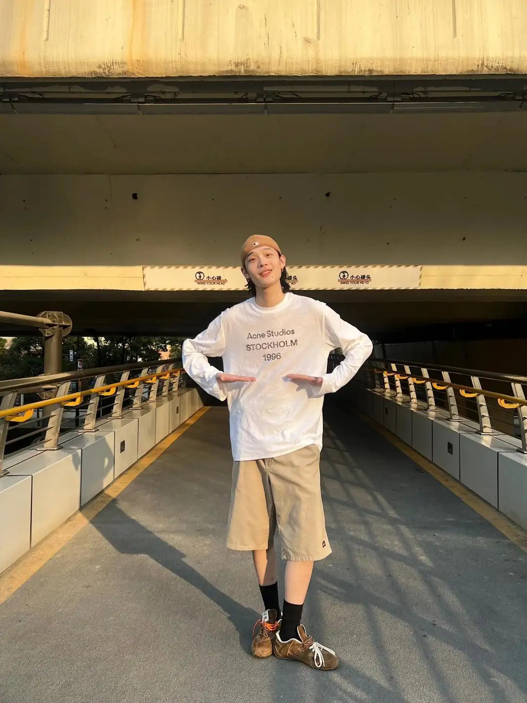 1996 Logo Print Slub Cotton Long-Sleeve T-Shirt D13025006 — view 10