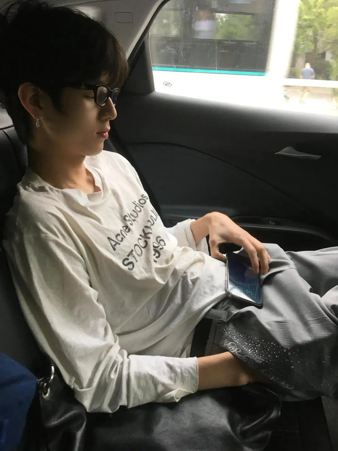 1996 Logo Print Slub Cotton Long-Sleeve T-Shirt D13025006 — view 14