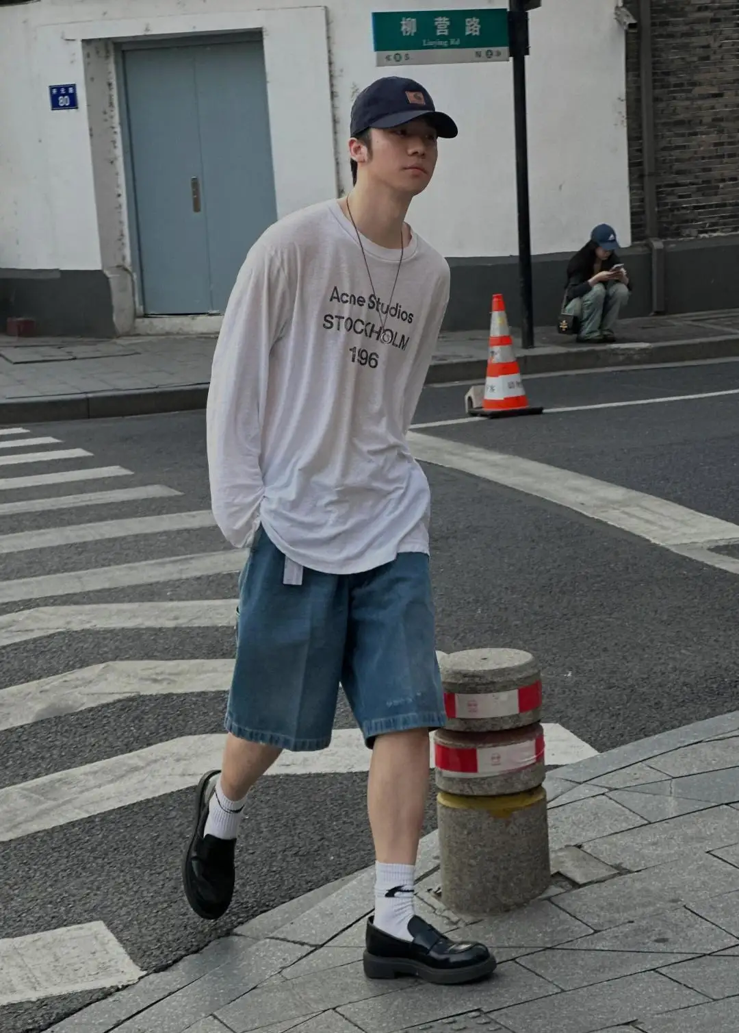 1996 Logo Print Slub Cotton Long-Sleeve T-Shirt D13025006 — view 15