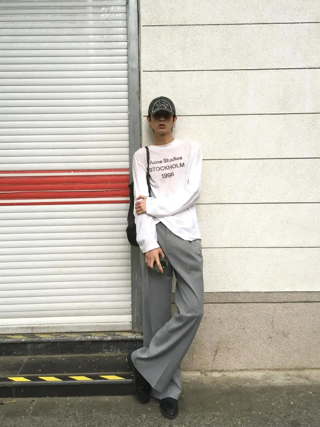1996 Logo Print Slub Cotton Long-Sleeve T-Shirt D13025006 — view 17