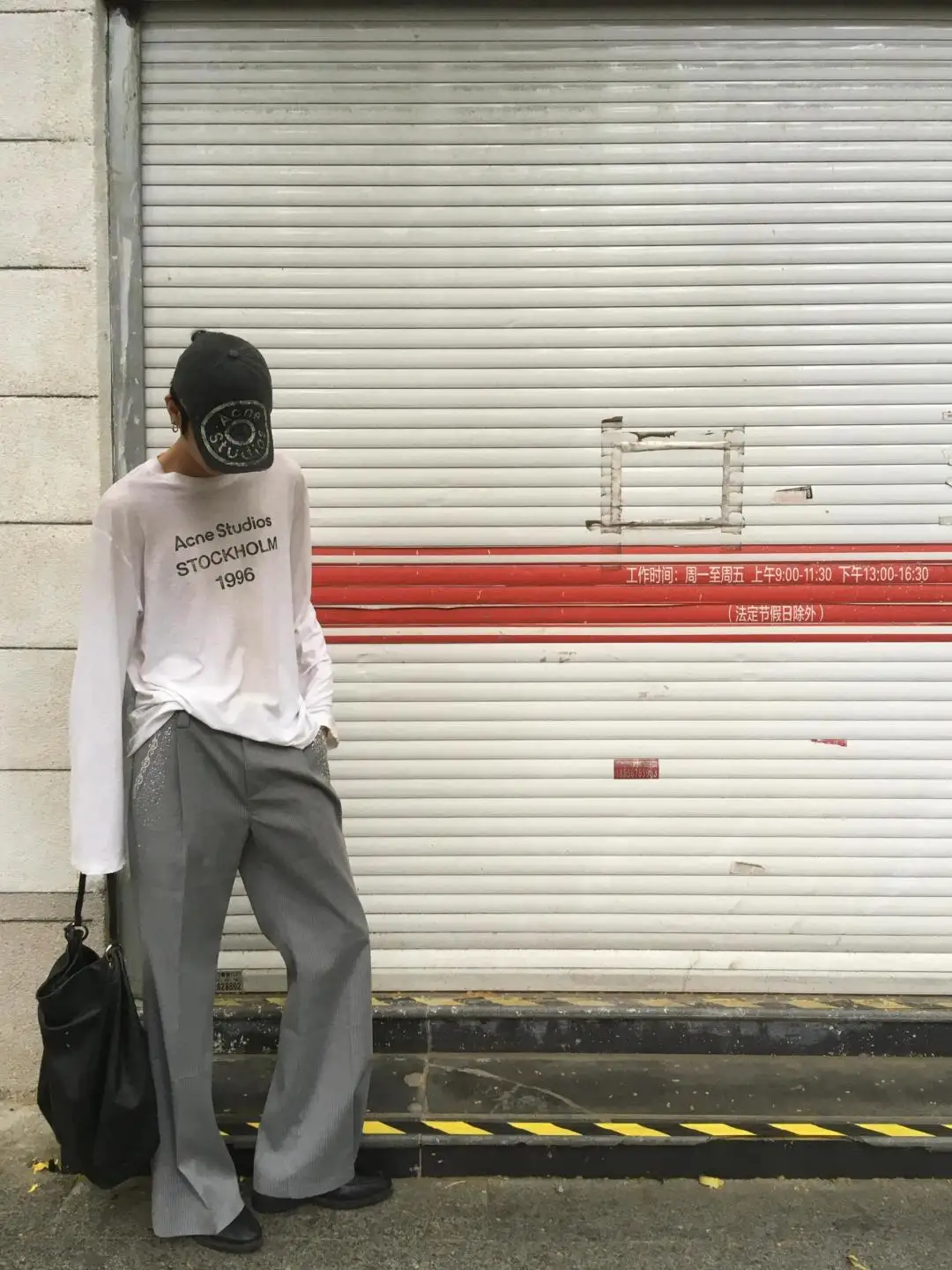 1996 Logo Print Slub Cotton Long-Sleeve T-Shirt D13025006 — view 19