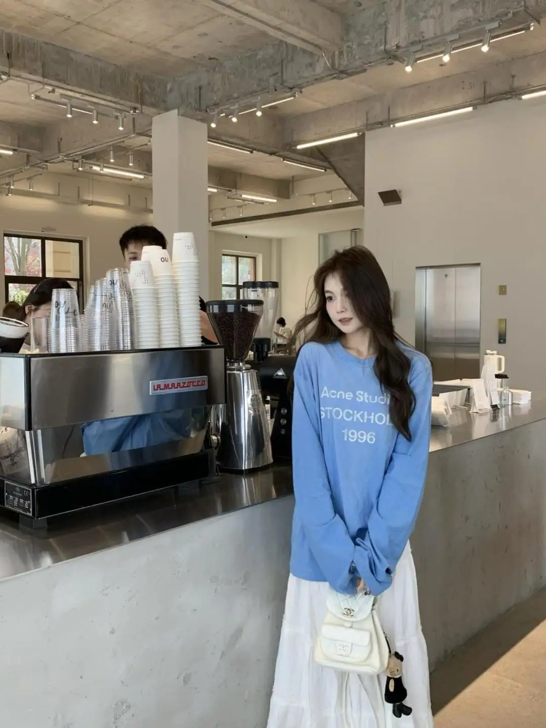 1996 Logo Print Slub Cotton Long-Sleeve T-Shirt D13025006 — view 29