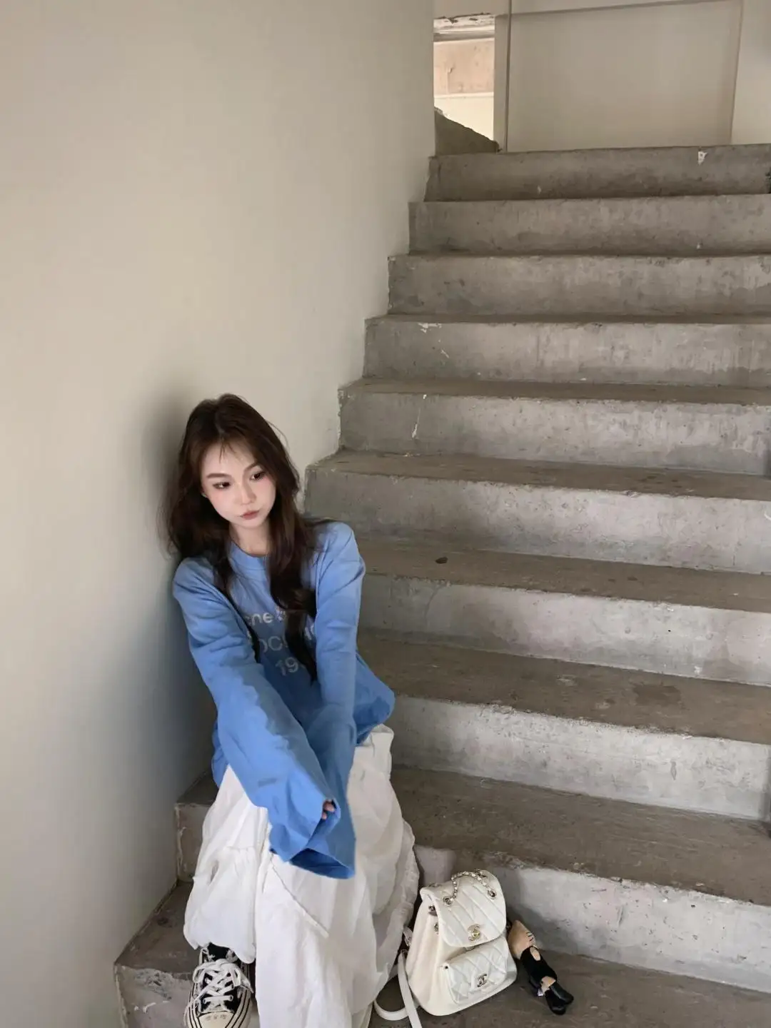 1996 Logo Print Slub Cotton Long-Sleeve T-Shirt D13025006 — view 34