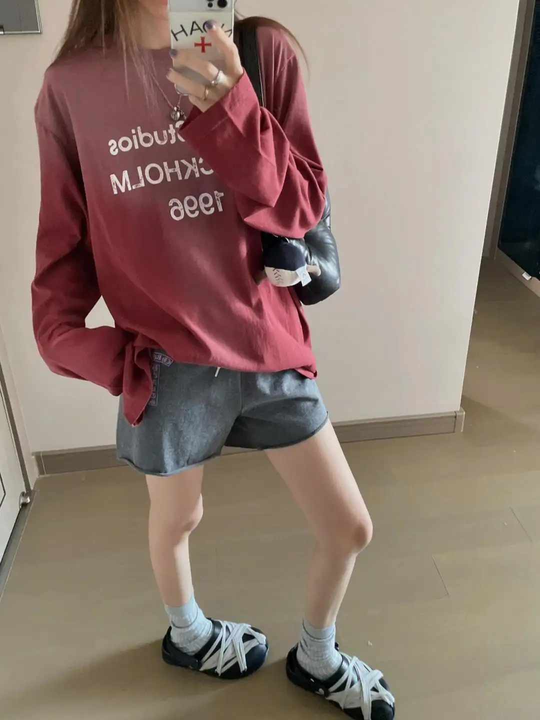 1996 Logo Print Slub Cotton Long-Sleeve T-Shirt D13025006 — view 60