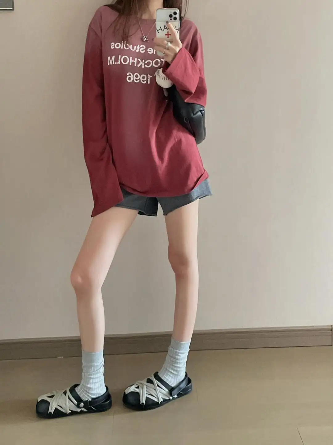 1996 Logo Print Slub Cotton Long-Sleeve T-Shirt D13025006 — view 61