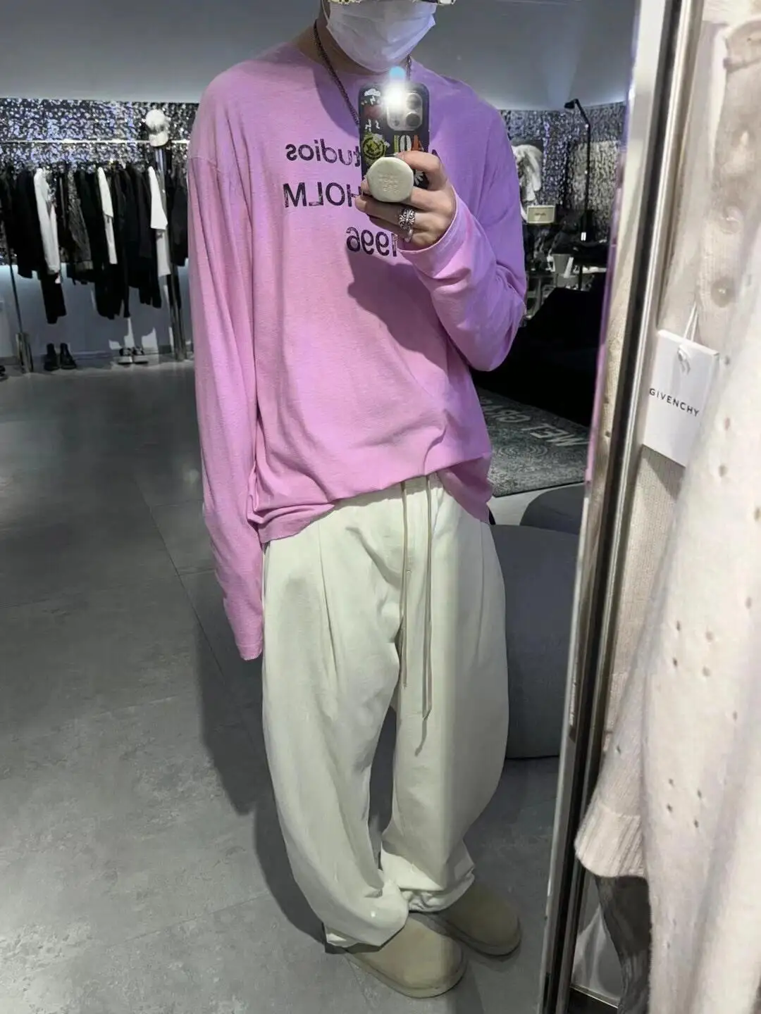 1996 Logo Print Slub Cotton Long-Sleeve T-Shirt D13025006 — view 85