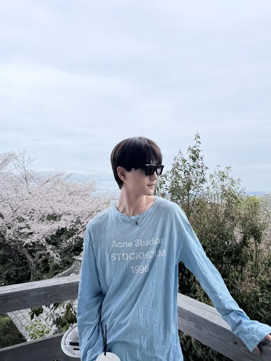 1996 Logo Print Slub Cotton Long-Sleeve T-Shirt D13025006 — view 102