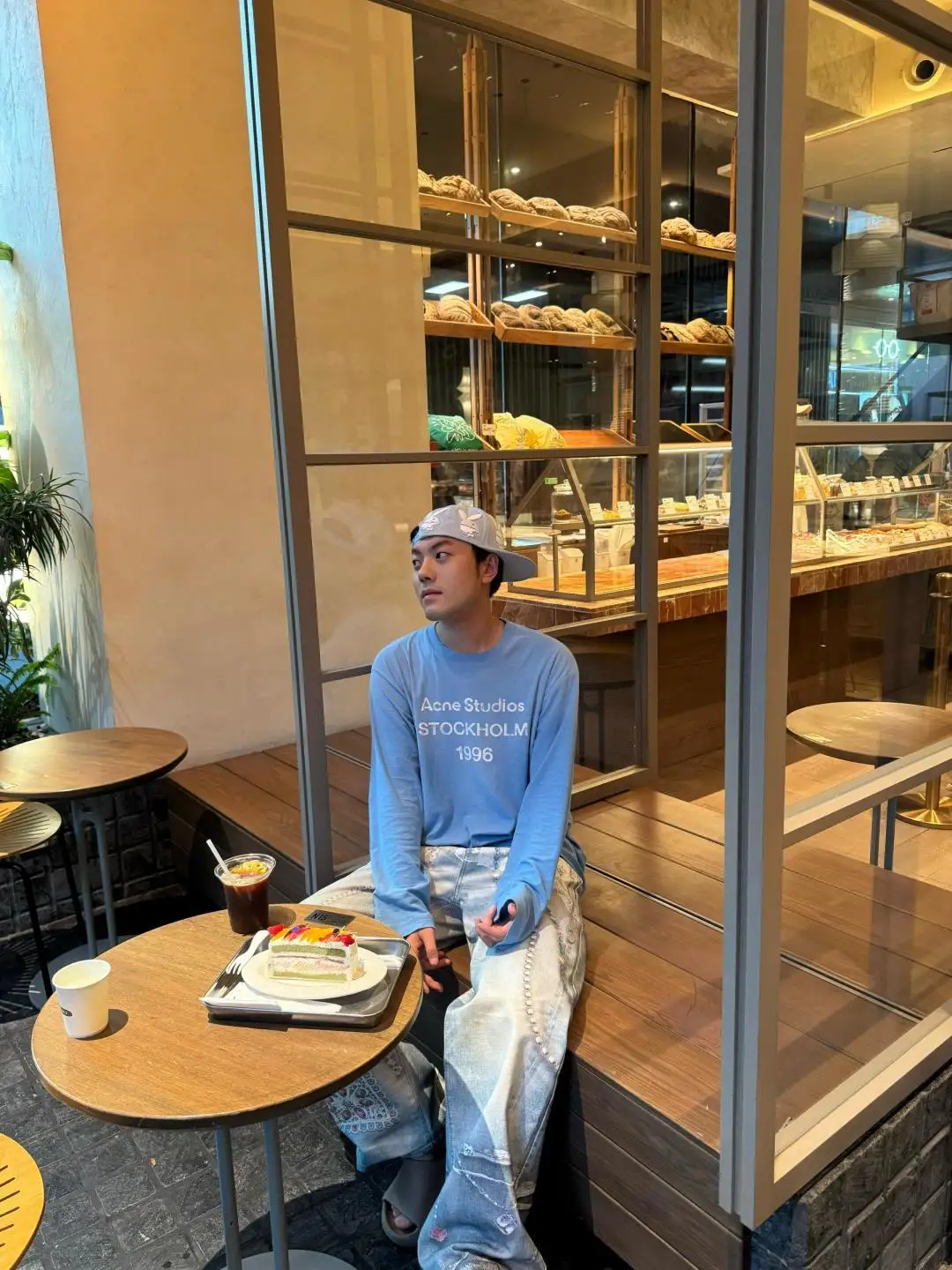 1996 Logo Print Slub Cotton Long-Sleeve T-Shirt D13025006 — view 107