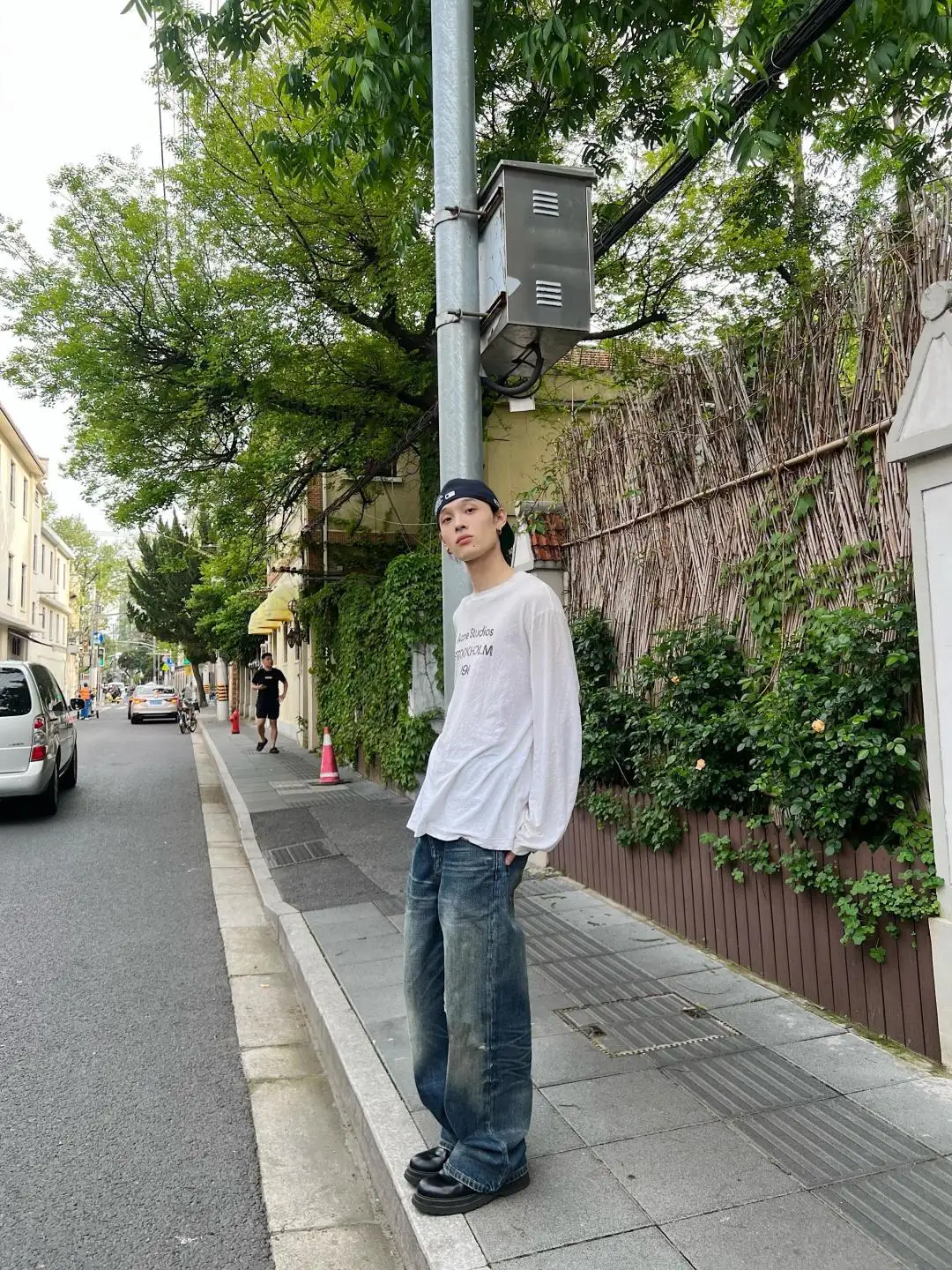 1996 Logo Print Slub Cotton Long-Sleeve T-Shirt D13025006 — view 112