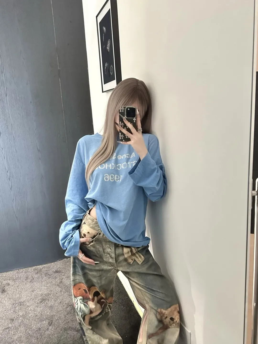 Distressed Logo-Print Cotton-Linen T-Shirt D13024976 — view 29