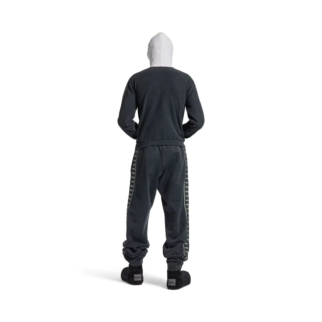 Stripe Baggy Logo-Tape Sweatpants D22519916 — view 3