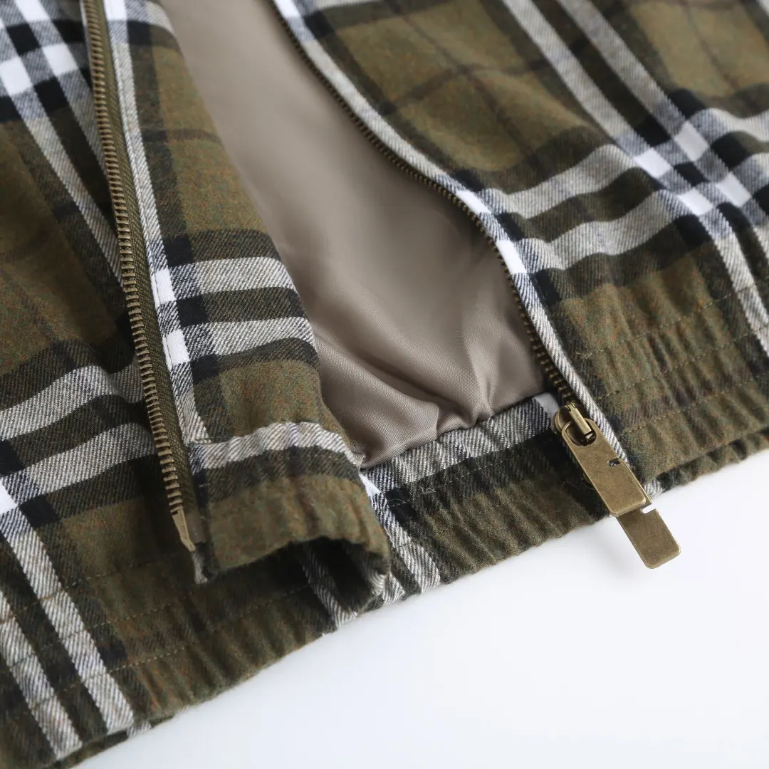 Check Cashmere-Blend Harrington Jacket D42024764 — view 8