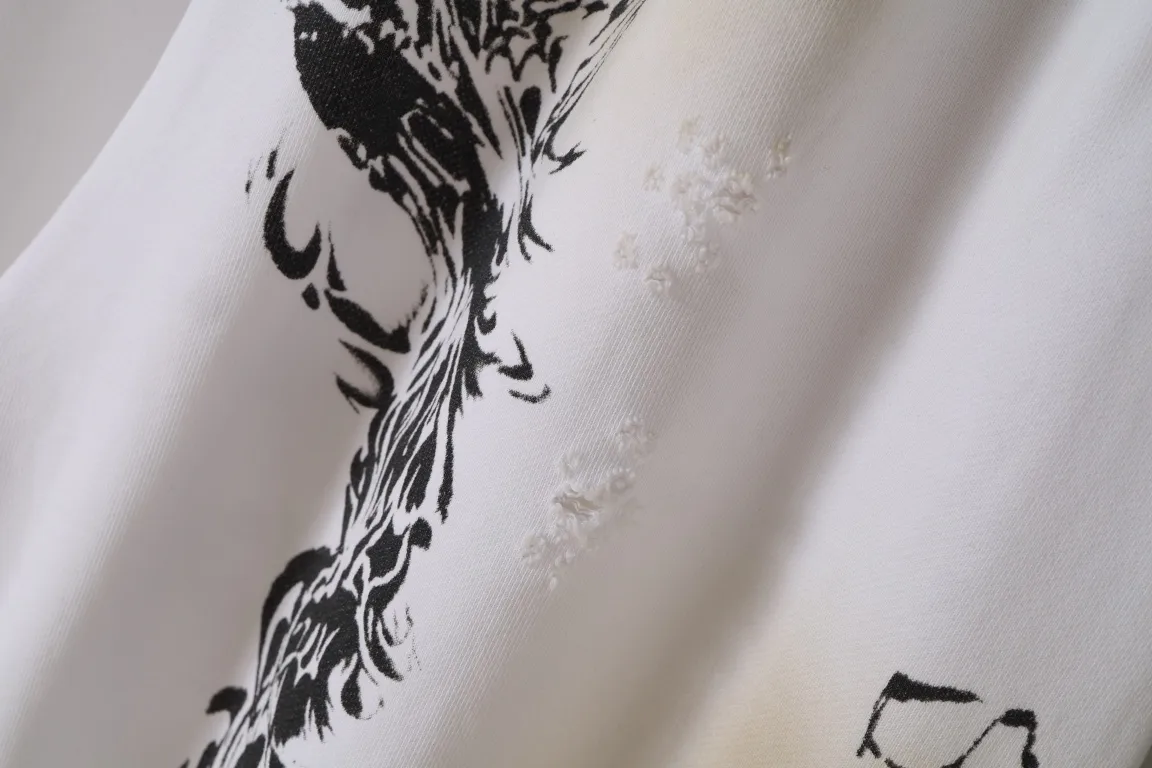 Graffiti Print Distressed Sweatpants D29913000 — view 5