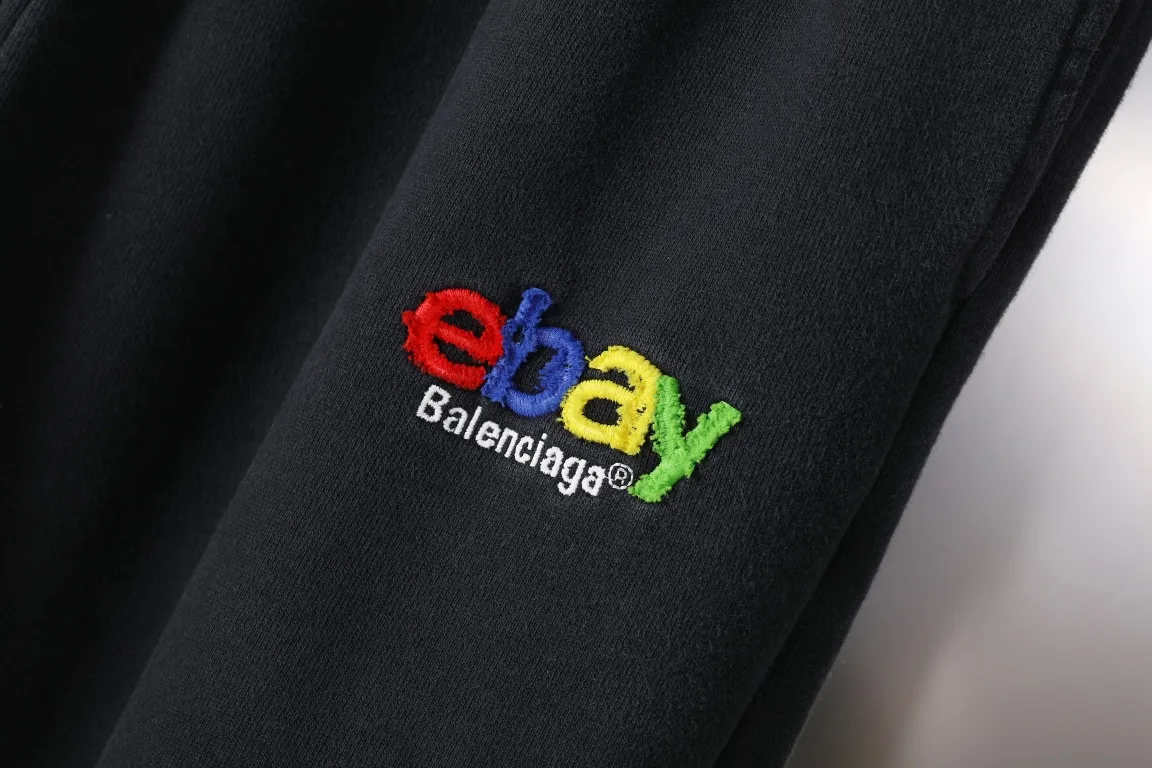 Logo Embroidered Washed Cotton Sweats D23920108 — view 3