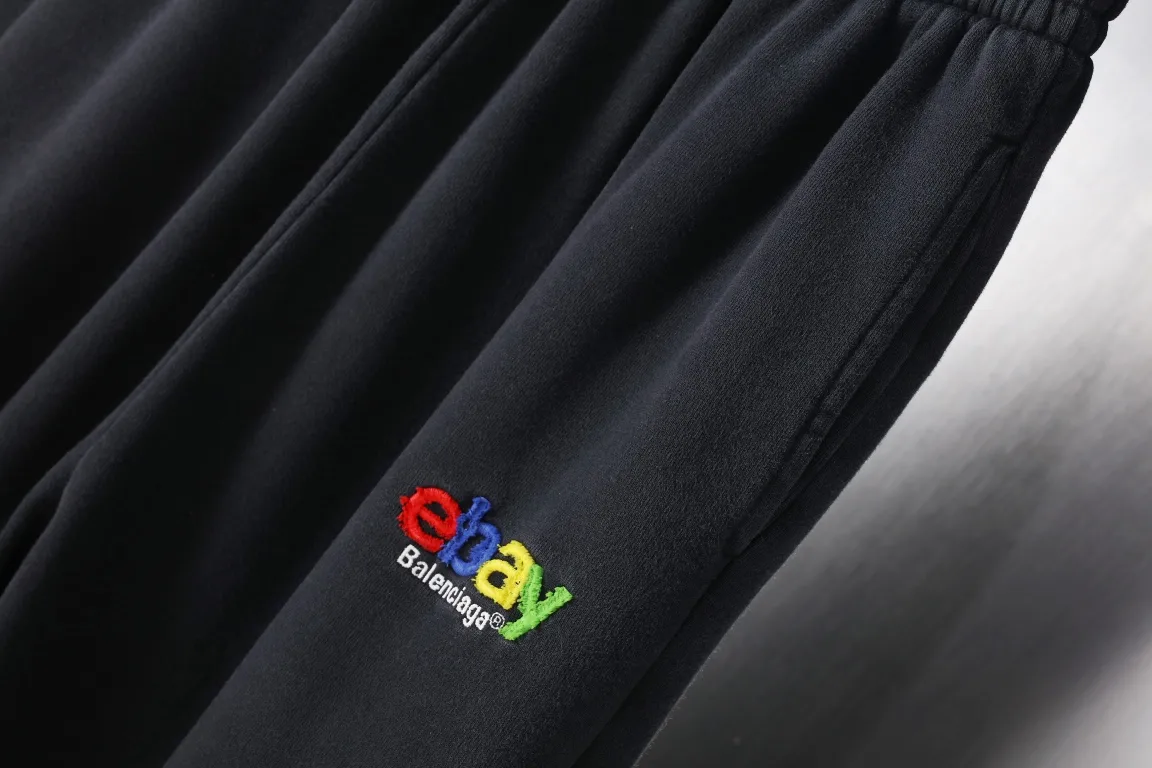 Logo Embroidered Washed Cotton Sweats D23920108 — view 4