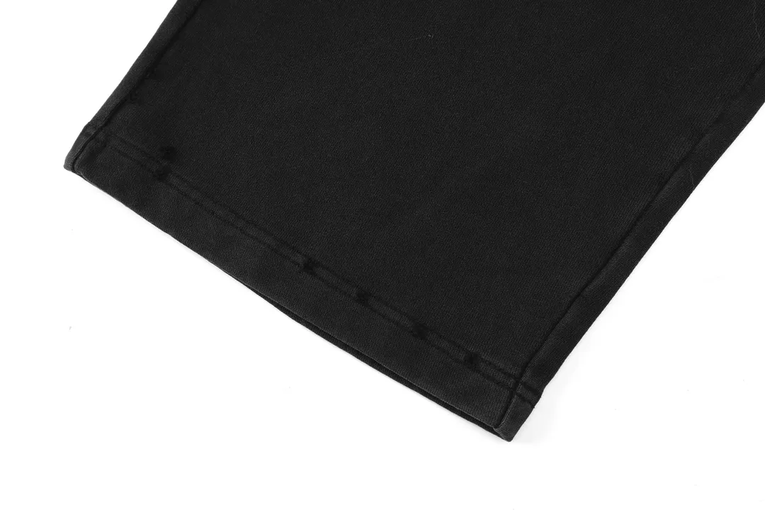 Distressed Logo-Embroidered Cotton-Blend Sweatpants D32513003 — view 3
