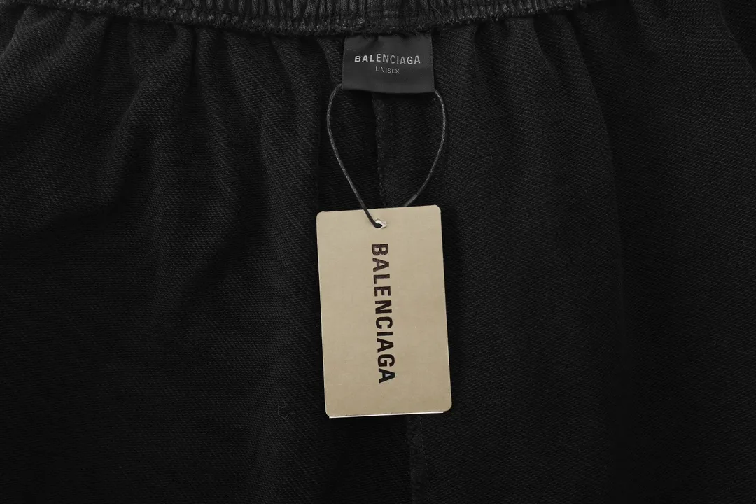 Distressed Logo-Embroidered Cotton-Blend Sweatpants D32513003 — view 8