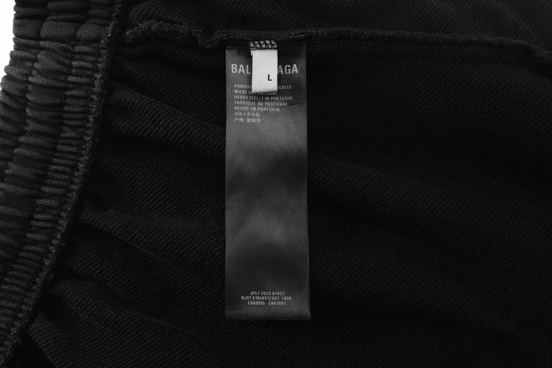 Distressed Logo-Embroidered Cotton-Blend Sweatpants D32513003 — view 9
