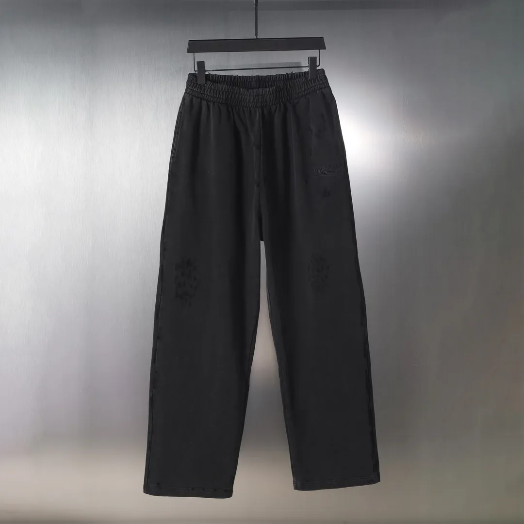 Distressed Logo-Embroidered Cotton-Jersey Sweatpants D32513002
